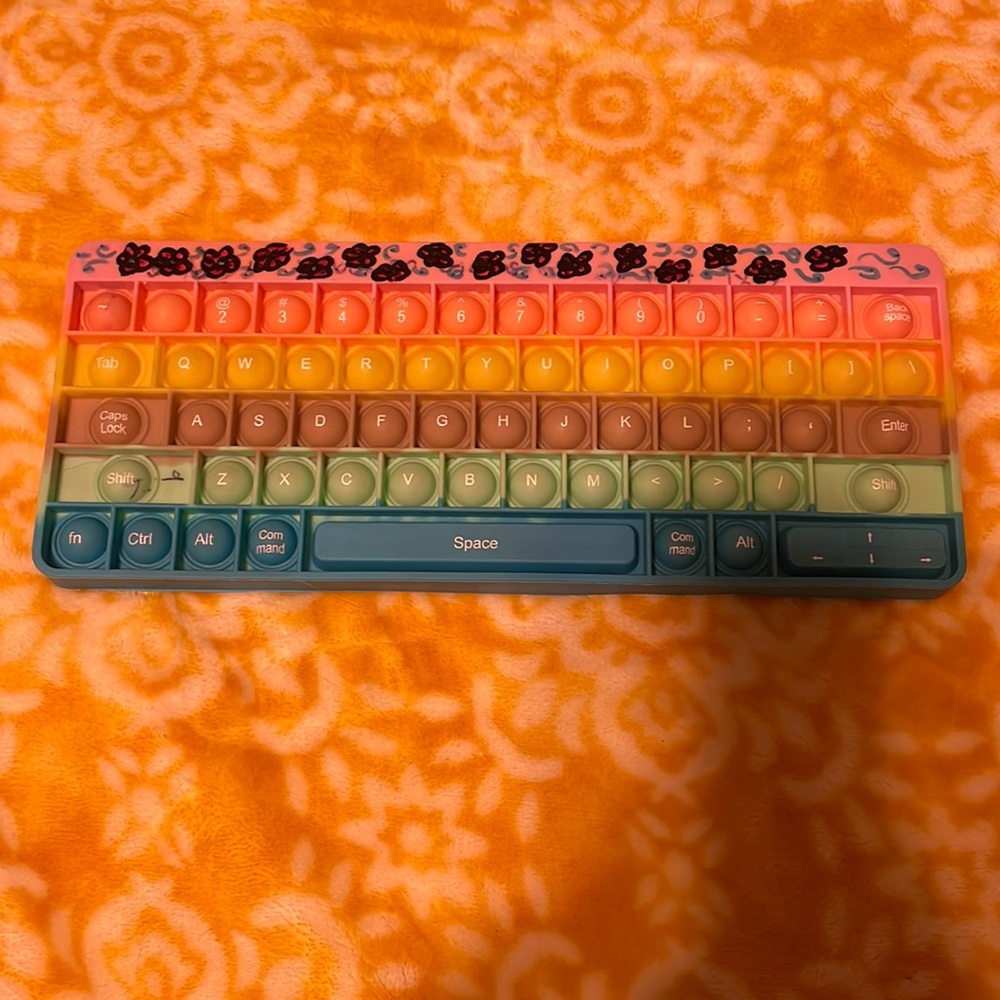 Keyboard pop it fidget